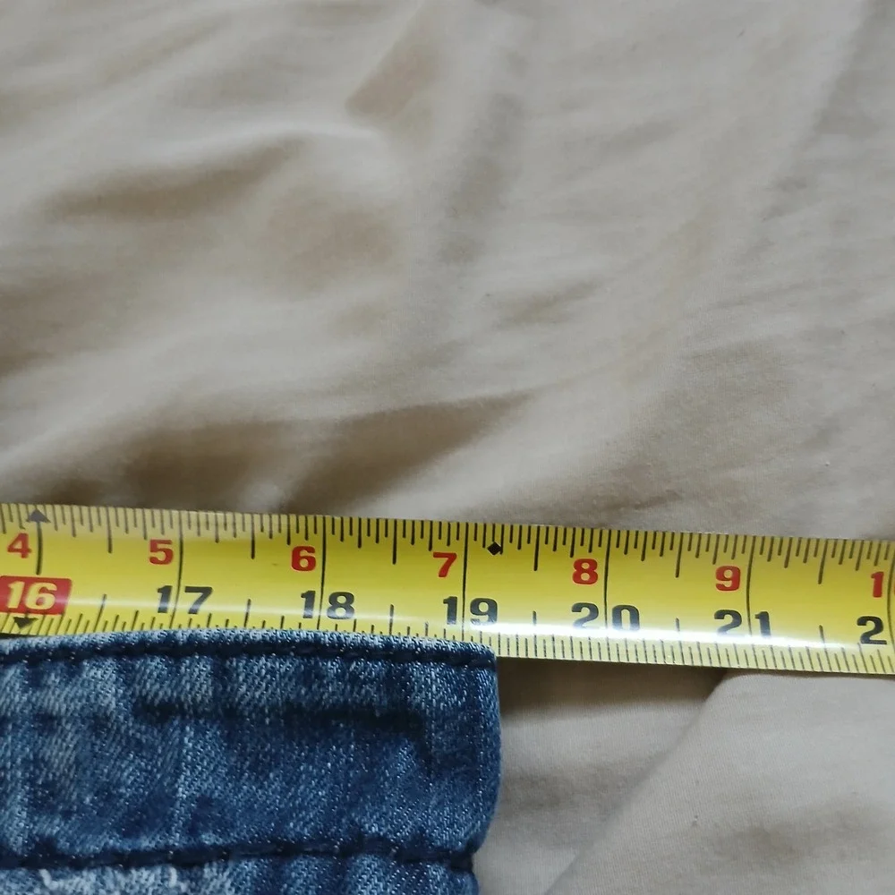 Rock Revival Preston Straight Jeans Mens 38x32 Blue Embroidered Pockets RJ8785T8